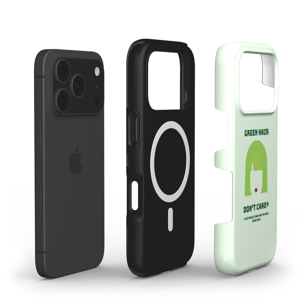Green hair don't care - Tough Phone Case